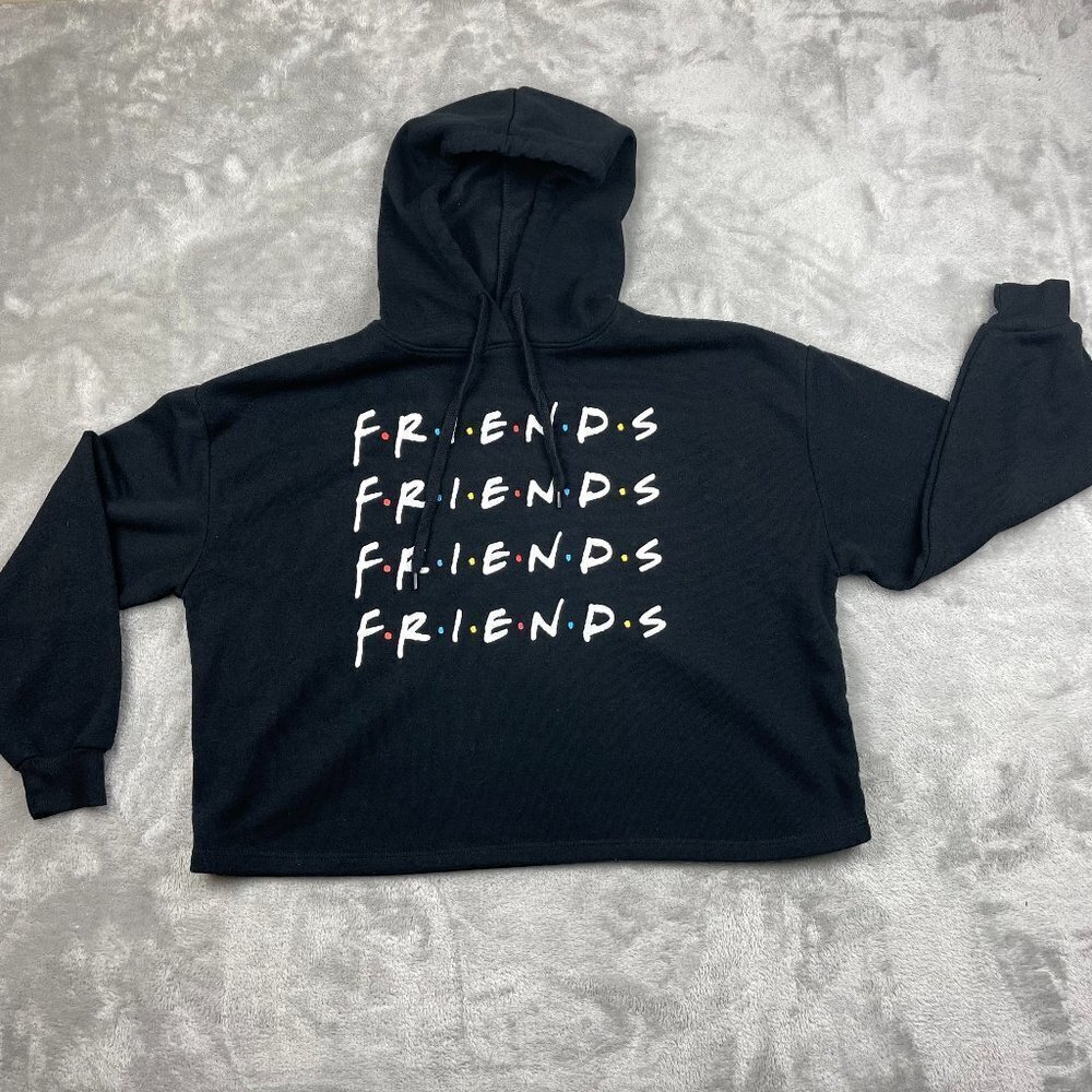 Friends Black Pullover Hoodie Sweatshirt Women's XS
